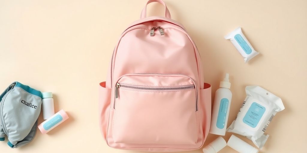As Melhores Opções de Bolsa Mochila Maternidade para Mamães Modernas em 2025 11 Mochila maternidade moderna com detalhes e cores suaves.