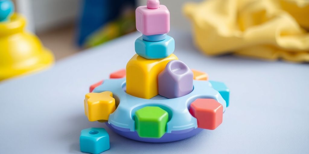 Os 10 Melhores Brinquedos Educativos para Bebês em 2025: Aprendizado e Diversão Garantidos 33 Brinquedo de encaixar colorido para bebês com formas variadas.